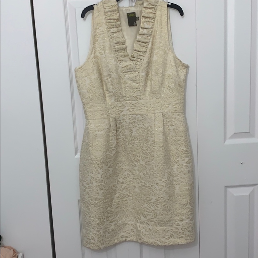 gold women’s dress